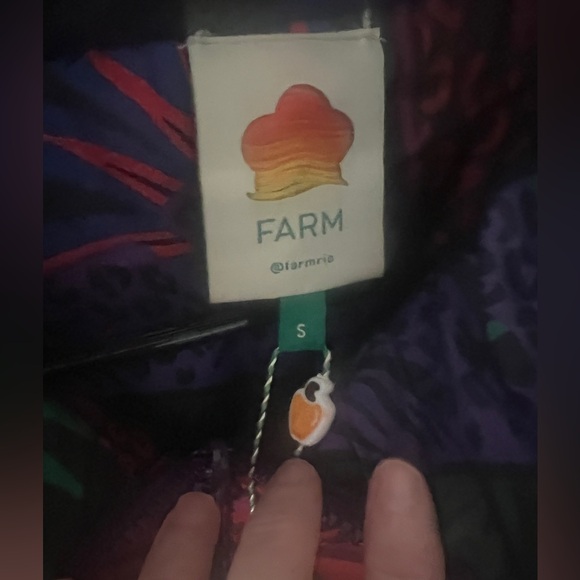 Farm Rio Abstract Patches Reversible Puffer Jacket - Picture 8 of 10